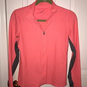 Coral Calvin Klein Performance zip up jacket